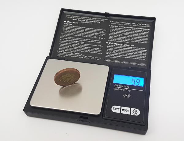 miniaturní kapesní digitální váha do 500g