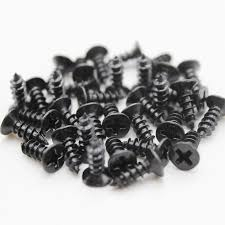 Vrut zápustný pr.1.7 x 6 mm 10ks černý 