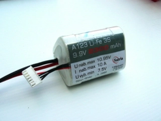 Li-Fe 3S 9.9V 2.5Ah