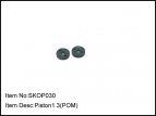 SKOP030 pístky tlumičů 1,3mm - 2ks