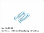 SK130 pružiny předních tlumičů - 1mm - 2ks