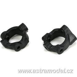 TLR 22: Unašeč přední těhlice 3° plast (P+L)