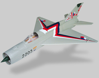 MiG-21 Alfamodel s dmychadlem