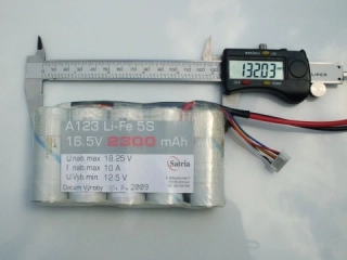 Li-Fe 5S 16.5V 2.5Ah