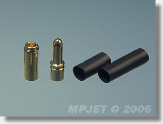 Konektory MP JET gold pr.2,5 pro drát 2,5 mm2 - pár