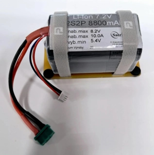 Li-ion 7.2V 8.8Ah 20A  konektor MPX skloTEX